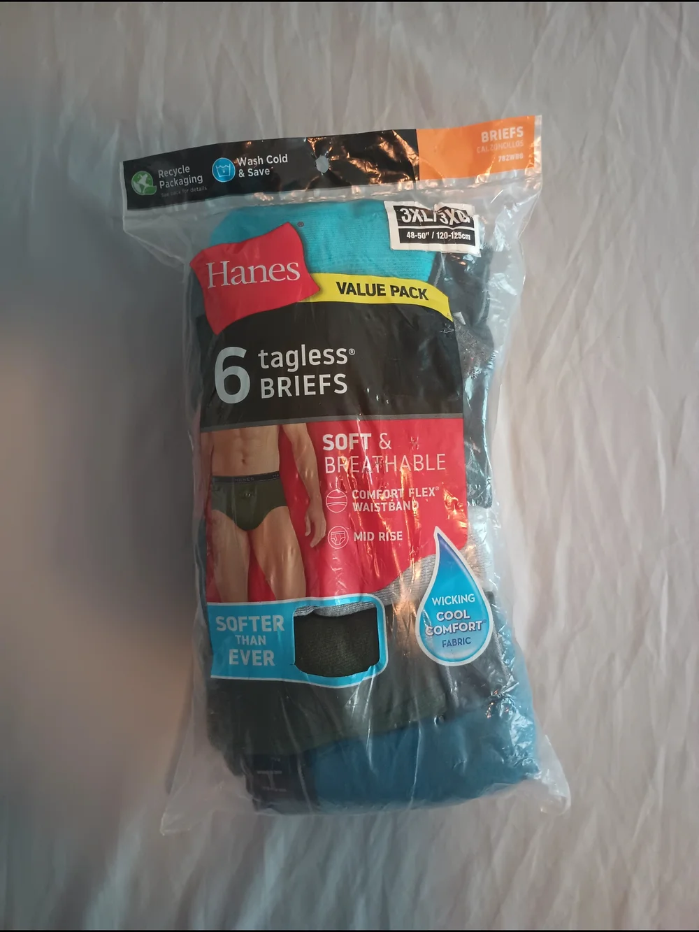 Hanes Men's Comfort Flex Mid-Rise Brief Underwears